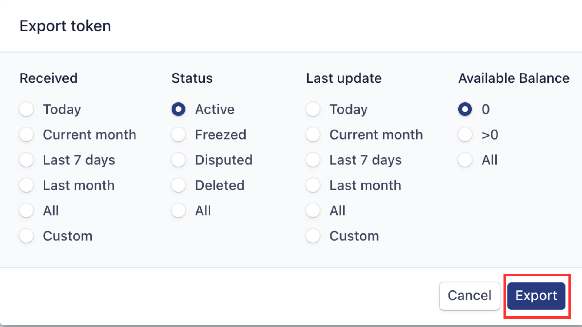 Screenshot_Marked_Demand Partner Sales Token_Export popup.png